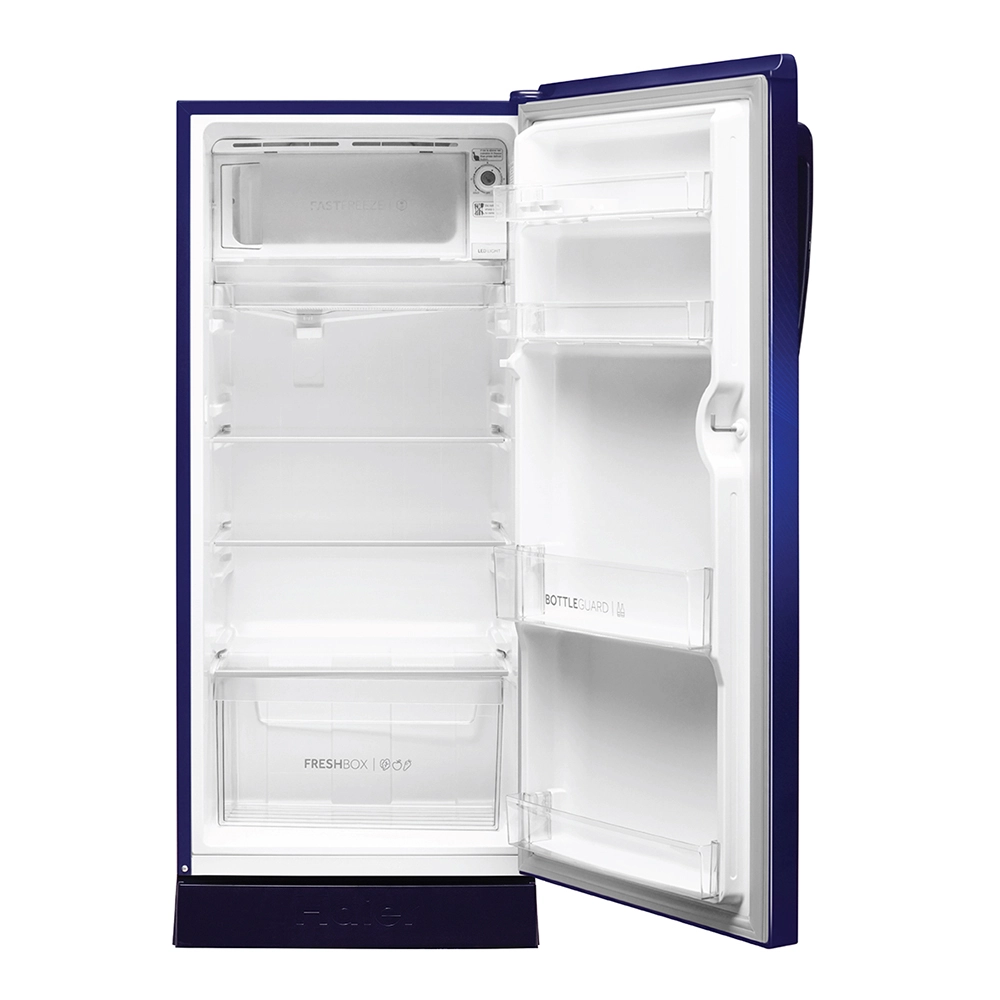 Haier 190L 2 Star Direct Cool Single Door Refrigerator with Toughened Glass Shelf - HRD-2102PMN-P